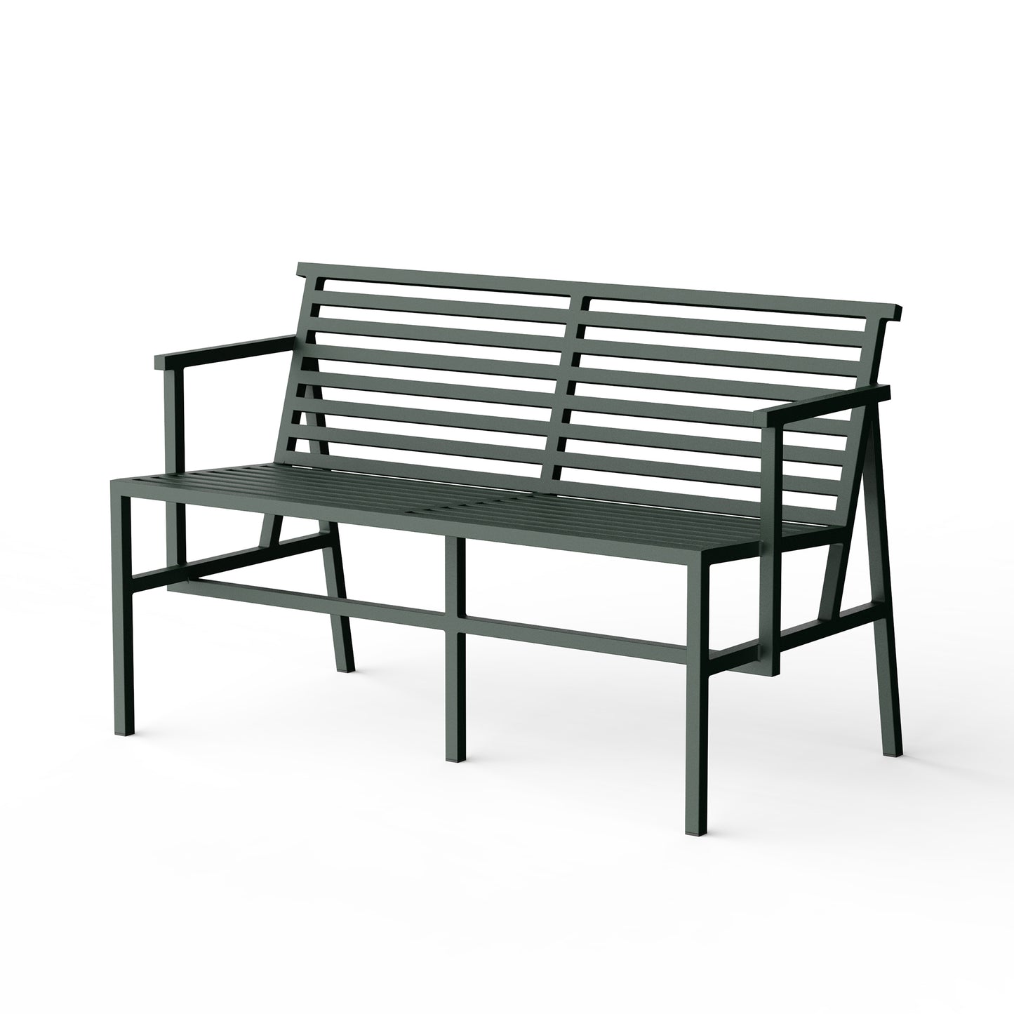 19 Outdoors Dining Bench Green
