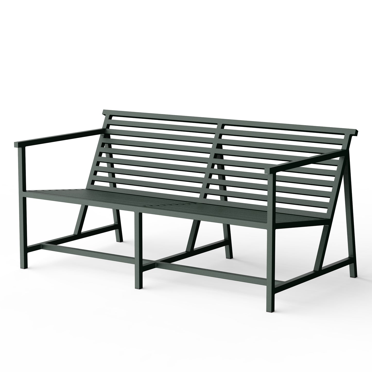 19 Outdoors Lounge Bench Green
