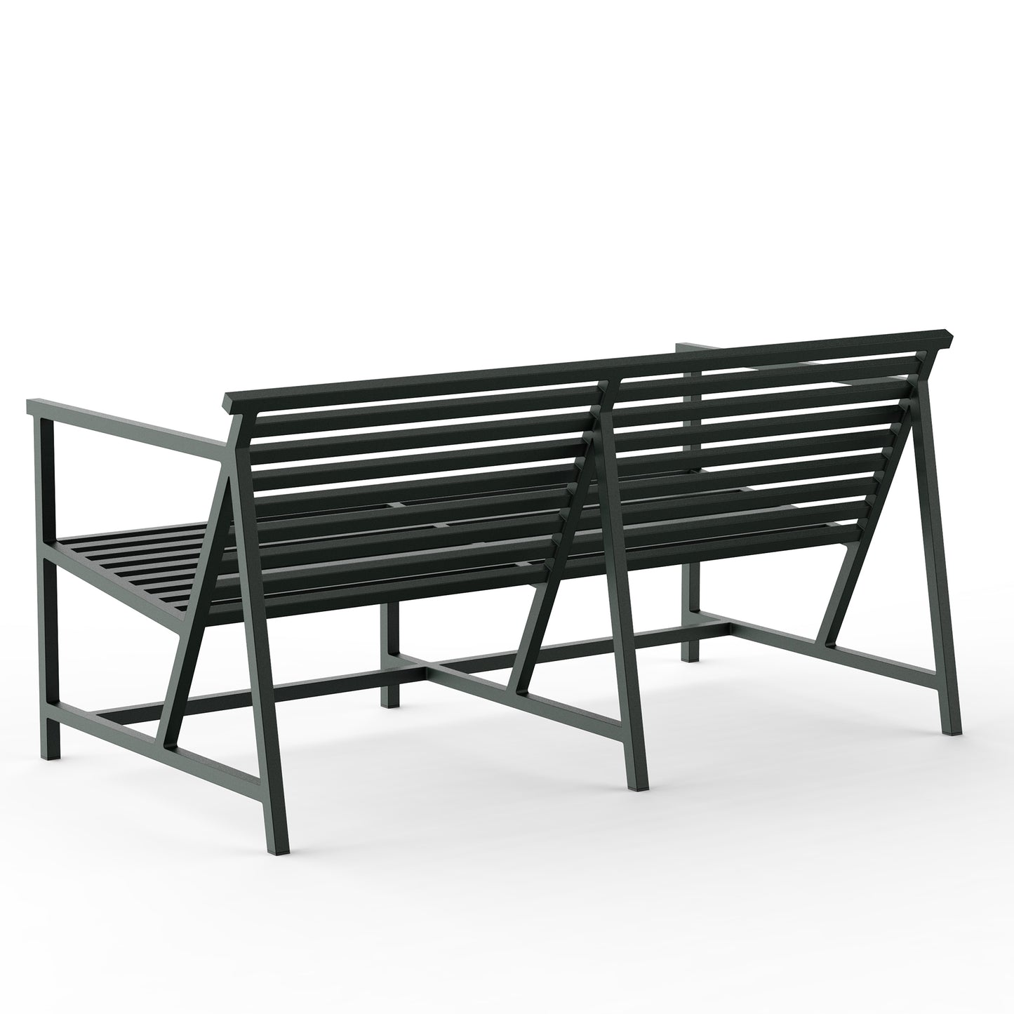 19 Outdoors Lounge Bench Green