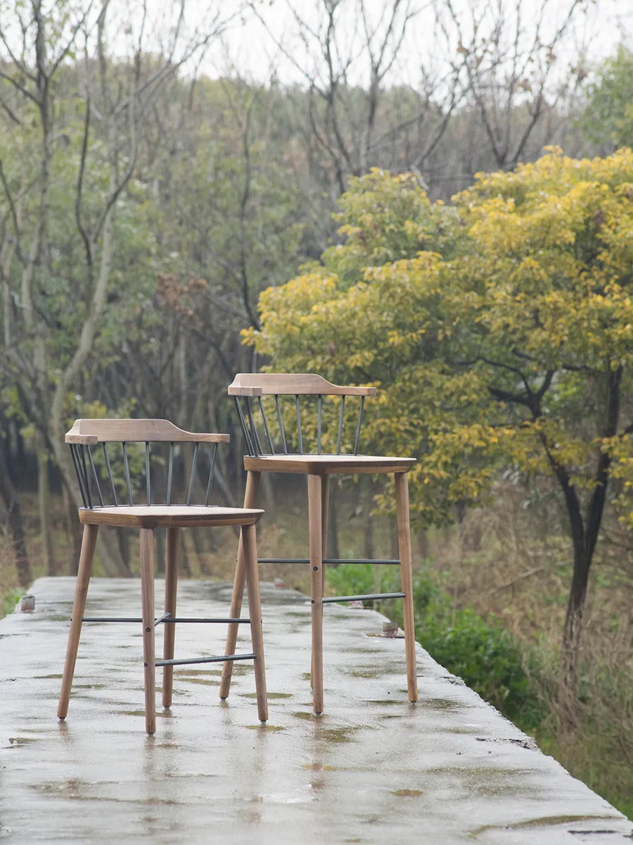 Exchange Bar Stool SH 75, walnut fra Stellar Works