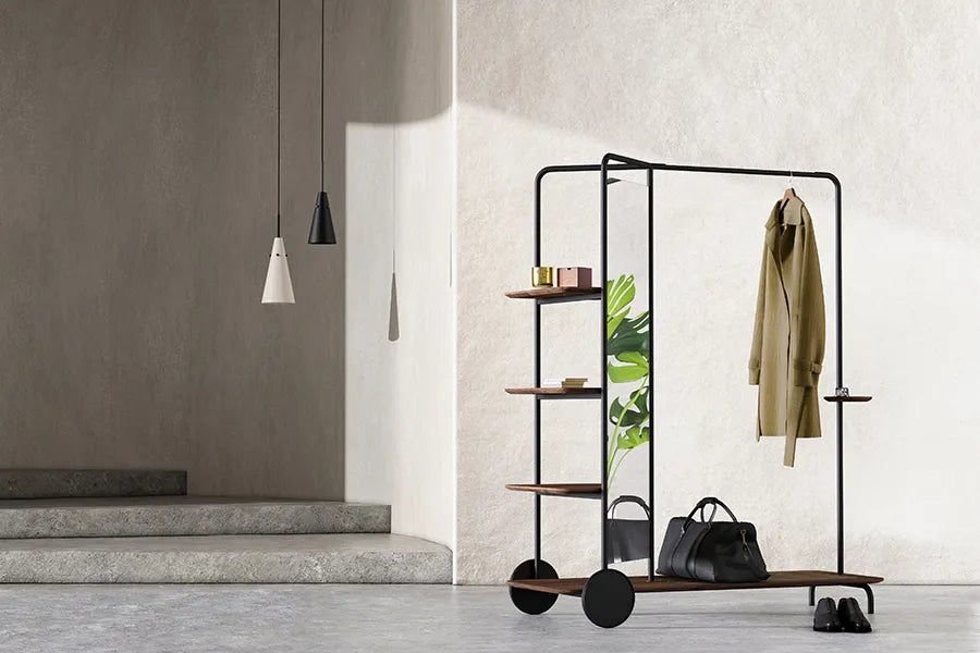 Host Wardrobe, black oak fra Stellar Works