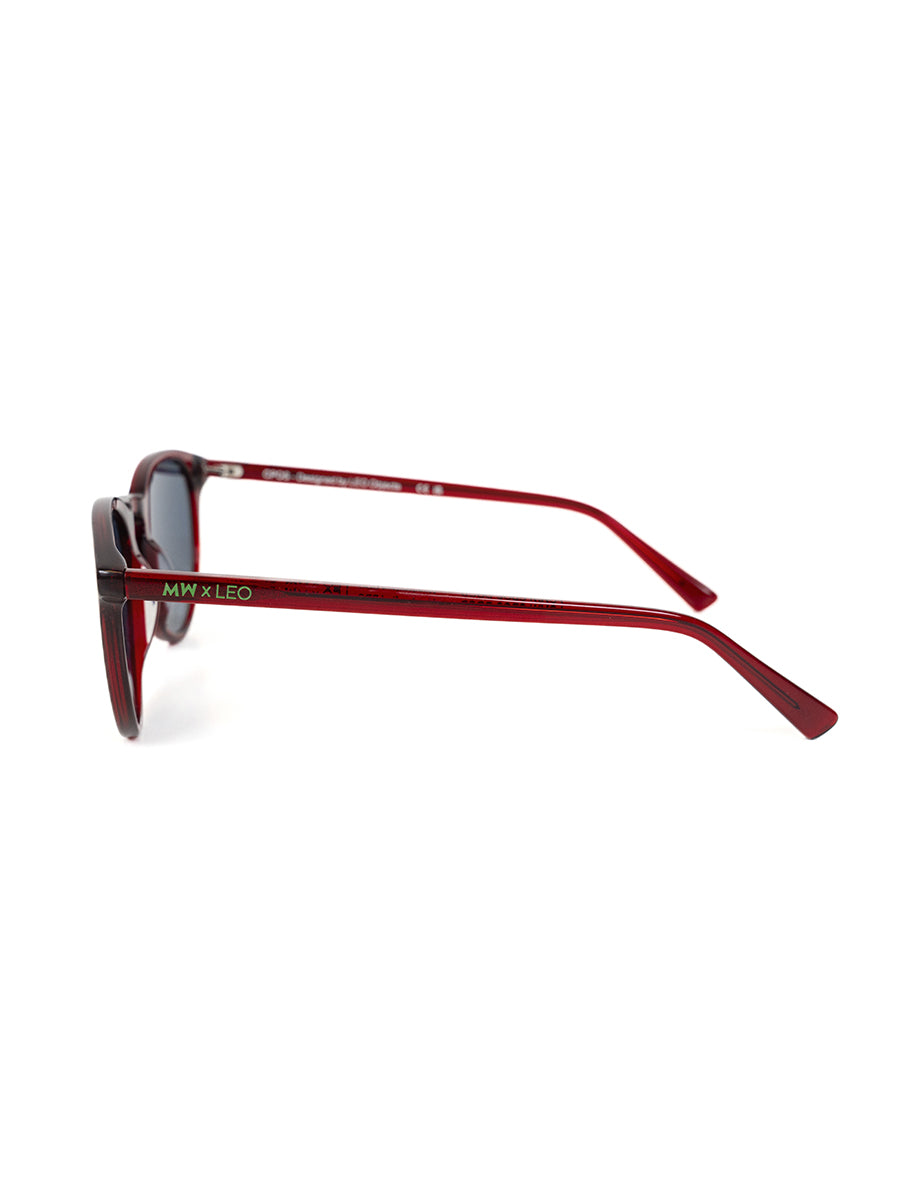 LEO x MW solbriller, limited edition – New Depp red