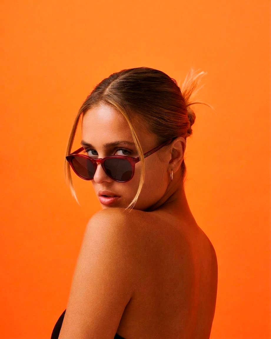 LEO x MW solbriller, limited edition – New Depp red