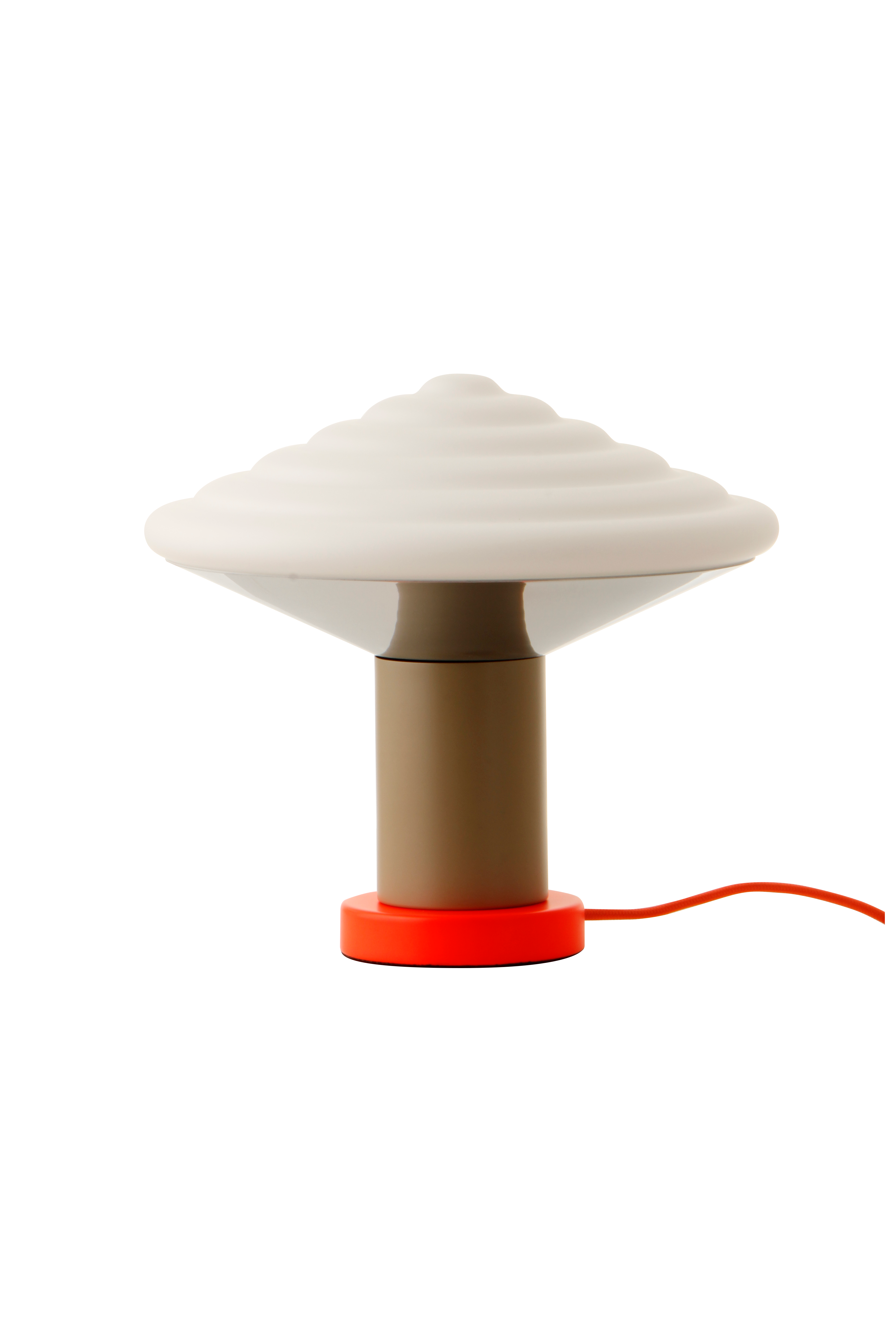 WTL1 Whipped table lamp, Luminous Orange