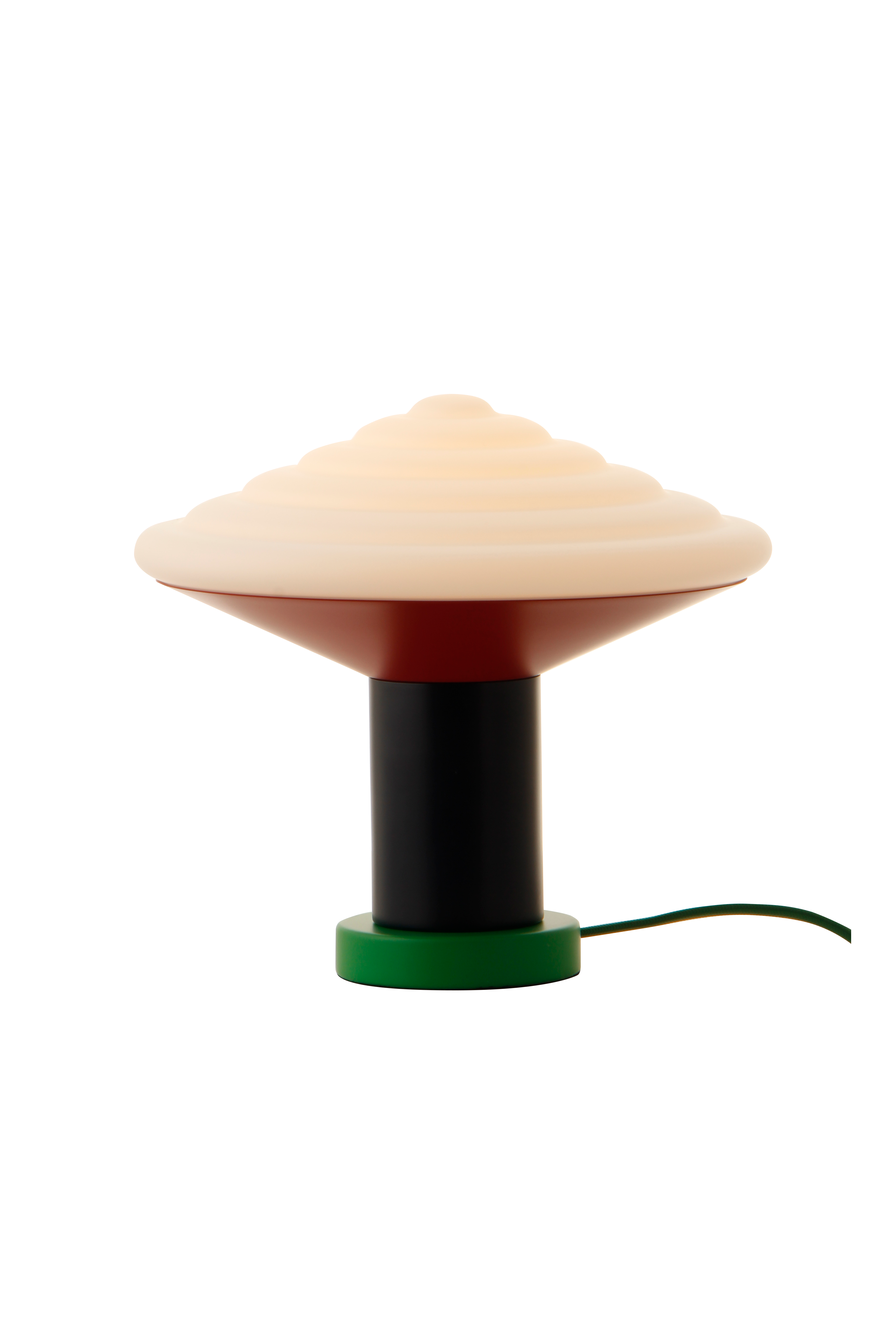 WTL1 Whipped table lamp, Pure Green
