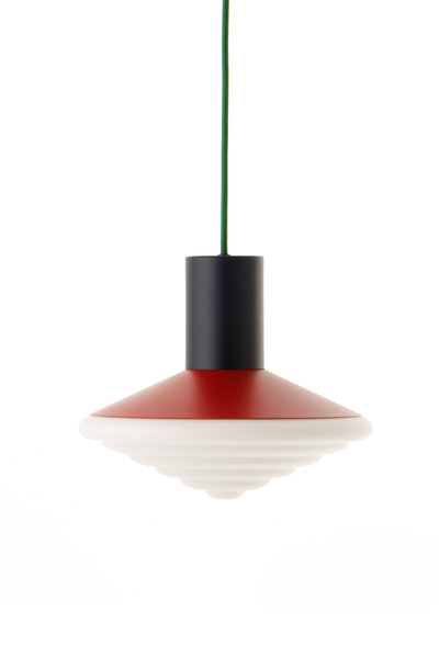 WPL2 Whipped pendant lamp, Pure Green