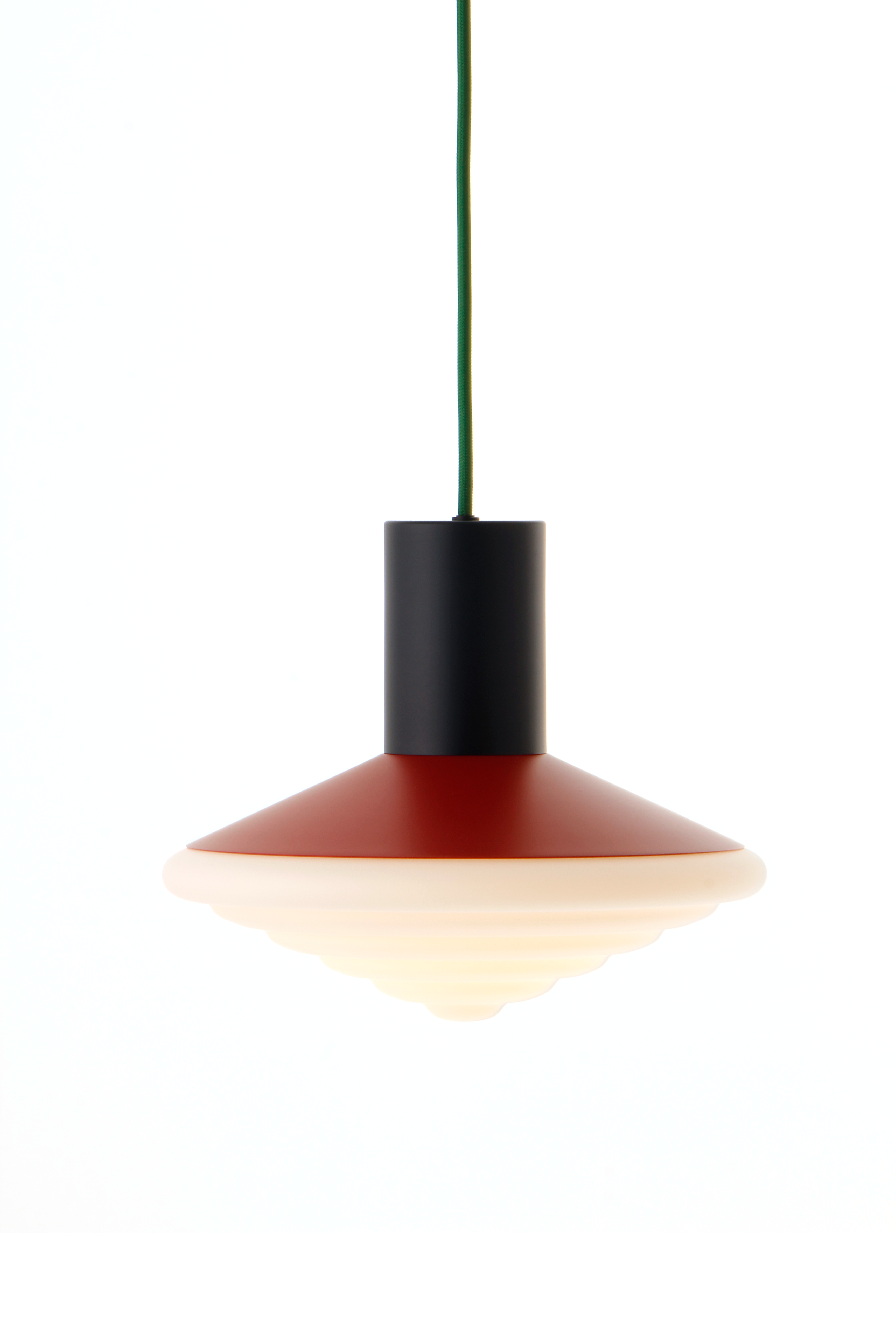 WPL2 Whipped pendant lamp, Pure Green