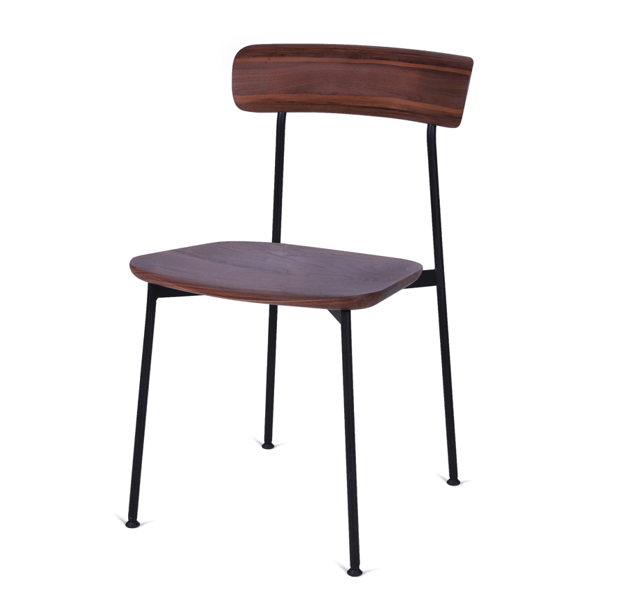 Crawford dining chair, walnut from Stellar Works