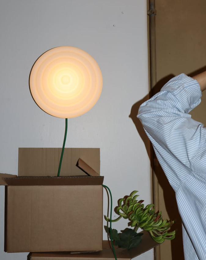 WWL Whipped væglampe, Pure Green