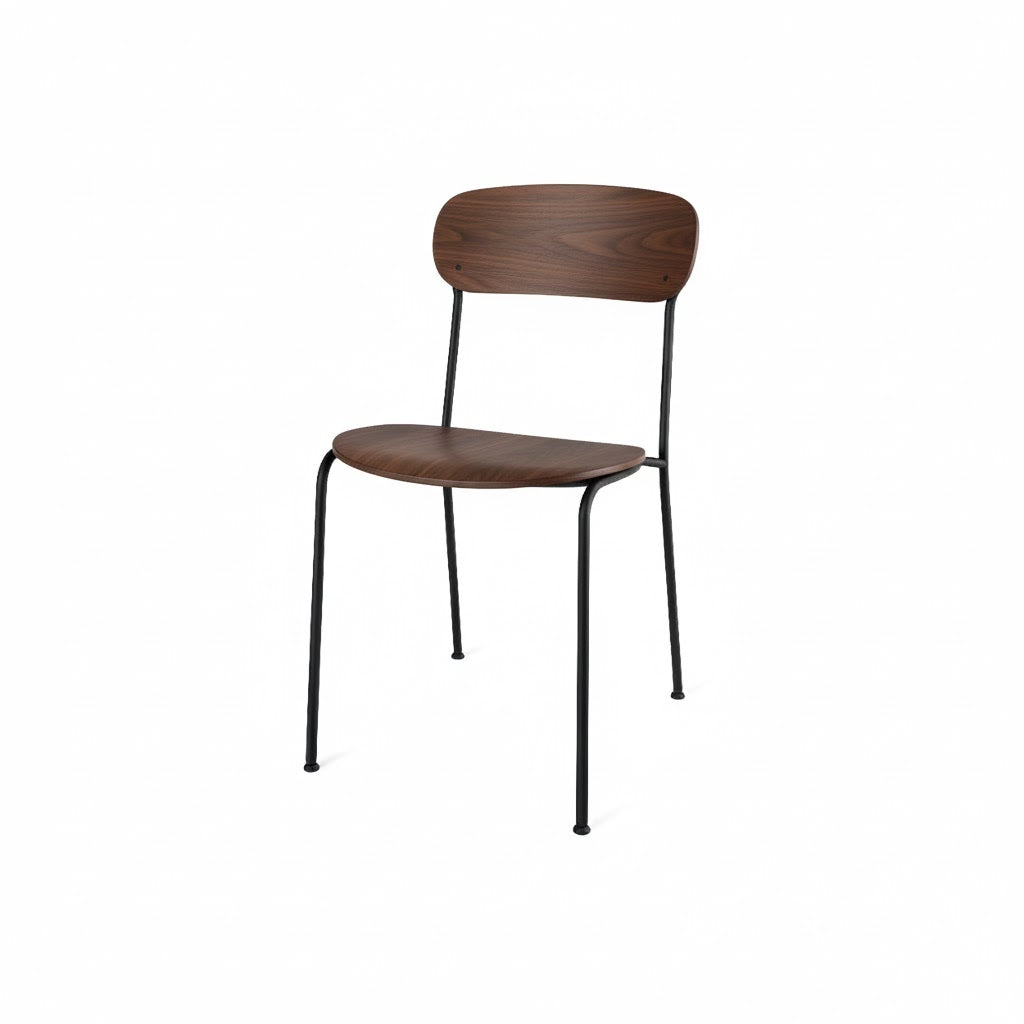 Stack dining chair in walnut from Stellar Works