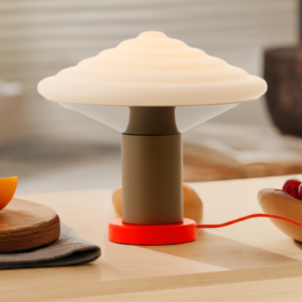 WTL1 Whipped table lamp, Luminous Orange