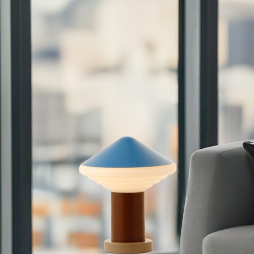 WP4 Whipped portable lamp, Sky Blue