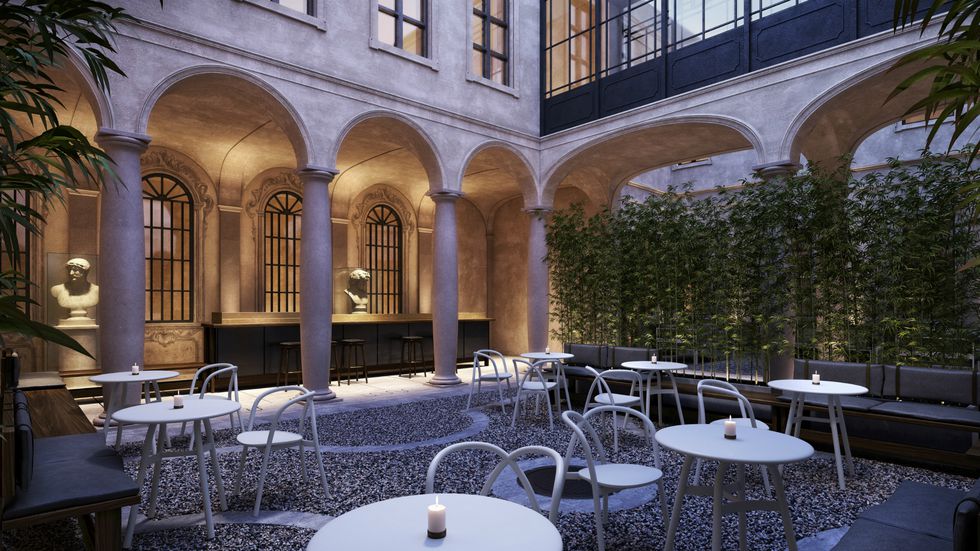 MING outdoor table from Stellar Works