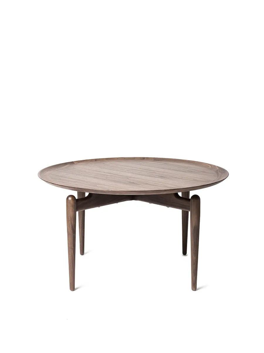 Slow Coffee Table Ø 80 cm, walnut fra Stellar Works